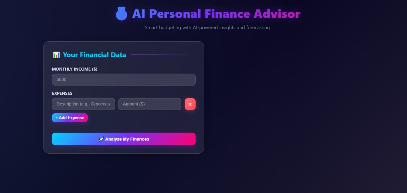 AI-Powered Personal Finance Analyzer